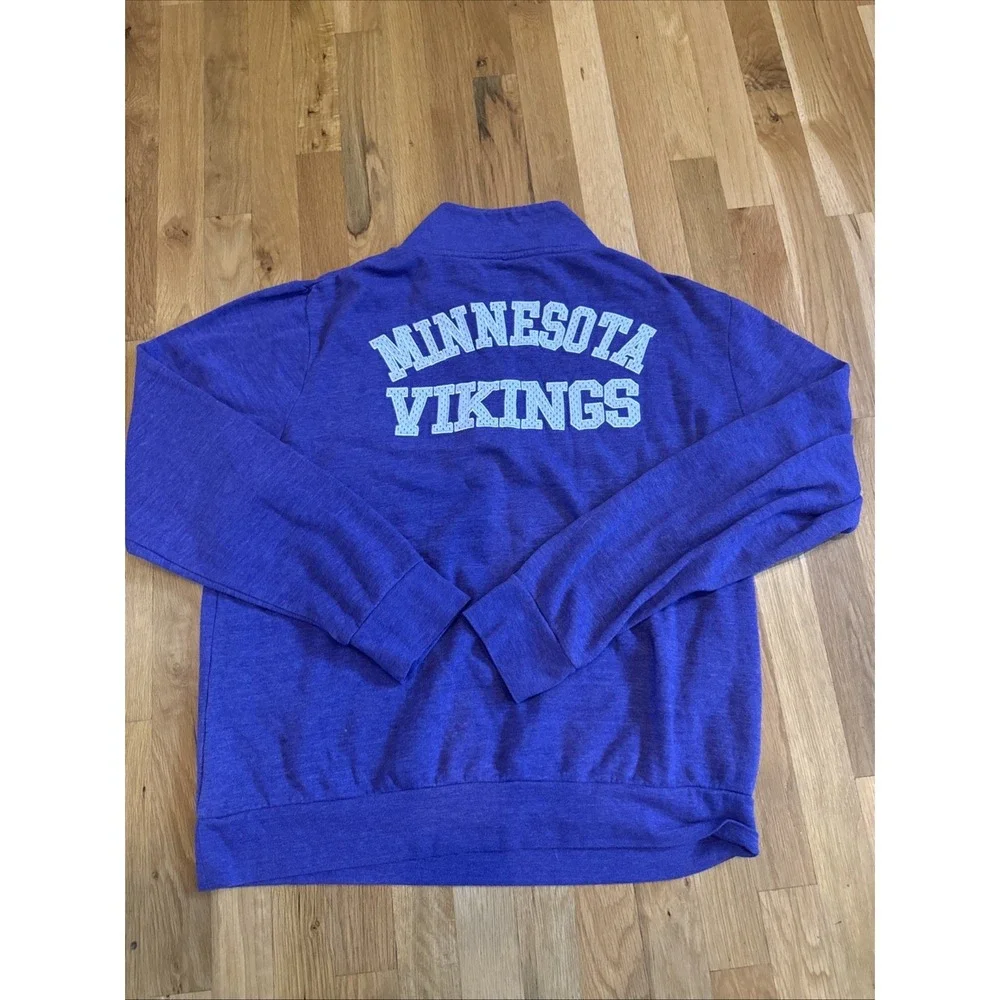 Vintage‎ Y2K Minnesota Vikings NFL Team Apparel 1/4 Zip Up Pullover Size XL